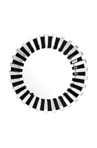 CentrMebel | Настінне дзеркало Mandos SM910 Silver/Black (чорний; срібний) 1