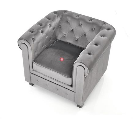 CentrMebel | Крісло для відпочинку ERIKSEN (сірий/чорний) 4