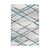 CentrMebel | Килим Vancouver 110 White/Grey/Turquoise 160х230 (білий; сірий; бірюзовий) 1