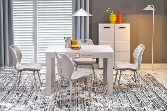 CentrMebel | Стіл обідній розкладний прямокутний ЛДСП GIZMO 120(160)х75 (кашемір) 13