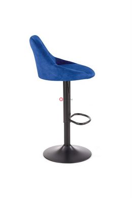 CentrMebel | Барний стілець H101 (темно -синій/чорний) 2
