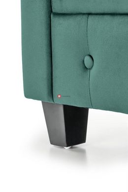 CentrMebel | Крісло для відпочинку ERIKSEN (темно-зелений/чорний) 7