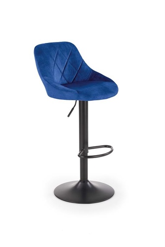 CentrMebel | Барний стілець H101 (темно -синій/чорний) 1
