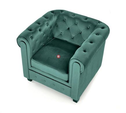 CentrMebel | Крісло для відпочинку ERIKSEN (темно-зелений/чорний) 5