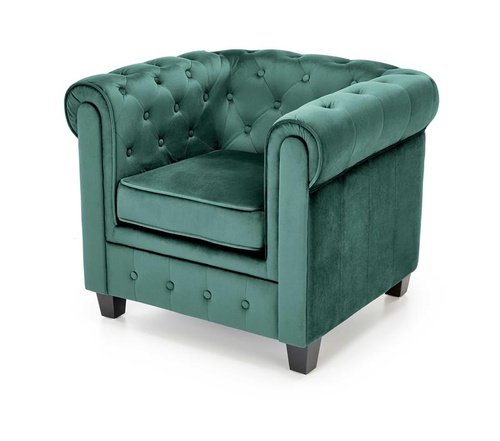 CentrMebel | Кресло для отдыха ERIKSEN (темно-зеленый/черный) 1