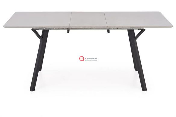CentrMebel | Стол обеденный BALROG 2 140 раскладной (светло-серый/черный) 4