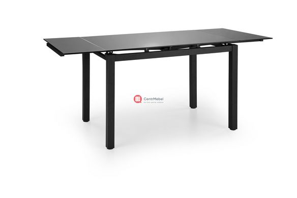 CentrMebel | Комплект обеденный стол прямоугольный раскладной стеклянный с 4 стульями JASPER 110(170)х70 (черный) 4