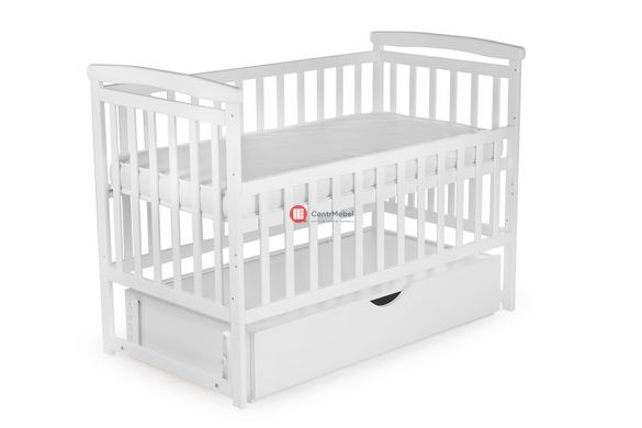 CentrMebel | Ліжко дитяче TRANSFORMER ЧОВНИК з шухлядою DeSon 60x120 (біле) 3
