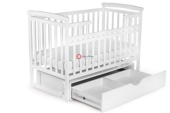 CentrMebel | Кровать детская TRANSFORMER ЛОДОЧКА с ящиком DeSon 60x120 (белый) 2