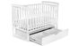 CentrMebel | Кровать детская TRANSFORMER ЛОДОЧКА с ящиком DeSon 60x120 (белый) 7