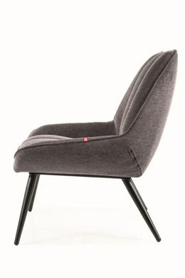 CentrMebel | Кресло мягкое CELLA BREGO (темно-серый) 2