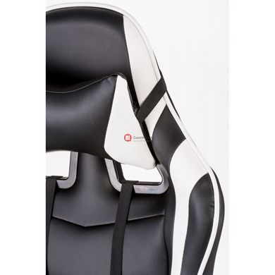 CentrMebel | Крісло геймерське Special4You ExtremeRace black/white with footrest (E4732) 11