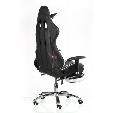 CentrMebel | Крісло геймерське Special4You ExtremeRace black/white with footrest (E4732) 7
