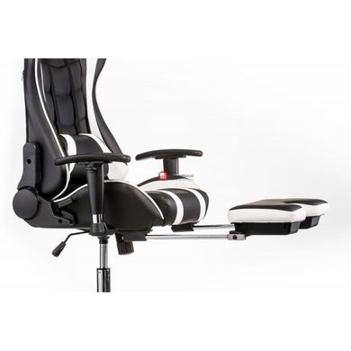 CentrMebel | Крісло геймерське Special4You ExtremeRace black/white with footrest (E4732) 9