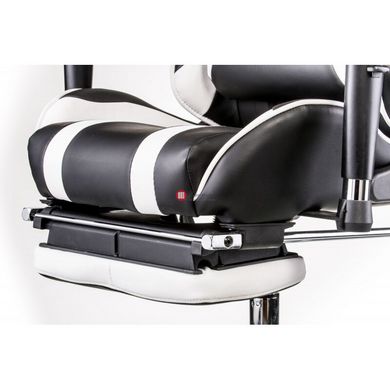 CentrMebel | Крісло геймерське Special4You ExtremeRace black/white with footrest (E4732) 8