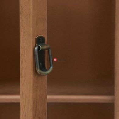 CentrMebel | Вітрина ІНДІАНА JWIT2D2S/80, дуб шуттер 2