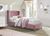 CentrMebel | Ліжко односпальне велюрове ESTELLA 90x200 (рожевий) 1