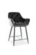 CentrMebel | Барный стул бархатный CHERRY H-2 VELVET (черный) 5