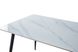 CentrMebel | Стіл обідній прямокутний нерозкладний керамічний SABA CERAMIC 130х70 (білий мармур) 2
