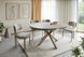 CentrMebel | Стол обеденный раскладной керамический круглый PORTO CERAMIC 120(160)х120 травертин 7