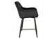 CentrMebel | Барный стул бархатный CHERRY H-2 VELVET (черный) 5
