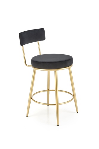 CentrMebel | Барний стілець H115 (чорний) 1