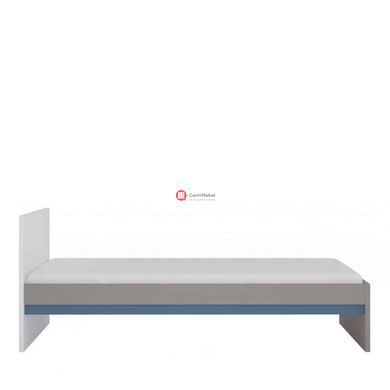 CentrMebel | Кровать 90 * 200 LASER (серый / черный/белый / синий) 2
