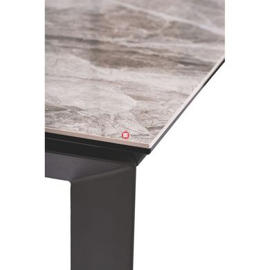 CentrMebel | Vermont Light Grey Стіл обідній керамічний 120-170 см (сірий) 6