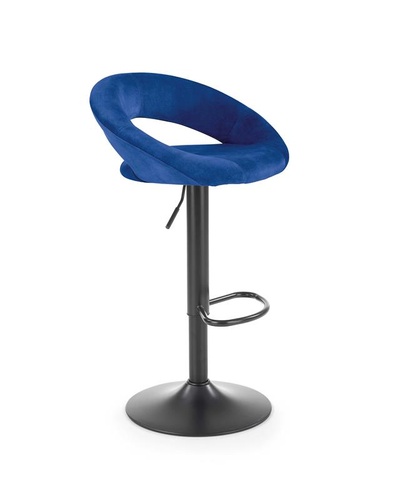 CentrMebel | Барний стілець H102 (темно -синій/чорний) 1
