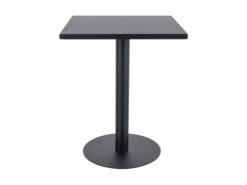 CentrMebel | Стол обеденный квадратный нераскладной металлический Pub K 60х60 (черный) 1