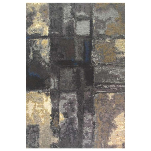 CentrMebel | Килим Venezia Art з просоченнями 200х300 (сірий; чорний; бежевий; синій) 1