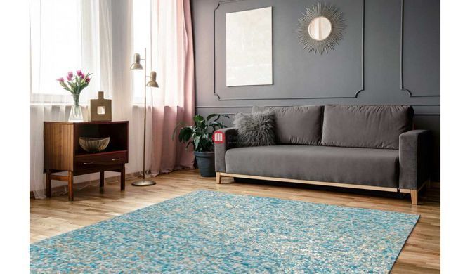 CentrMebel | Килим Finish 100 Turquoise/Gold 160х230 2