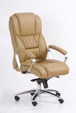 CentrMebel | Кресло офисное руководителя FOSTER (светло-коричневый) 1