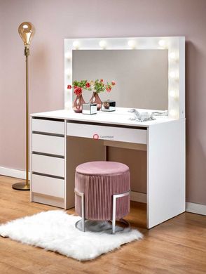 CentrMebel | Туалетный столик с зеркалом HOLLYWOOD XL (белый) 10