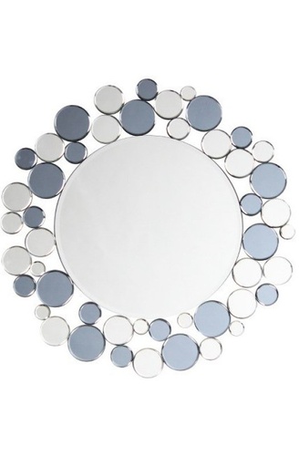 CentrMebel | Настінне дзеркало Chelsy SM1925 Silver/Grey (срібний; сірий) 1