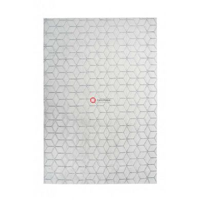 CentrMebel | Ковер Vivica 125 geo White/Antracite 160х230 (белый; серый) 1