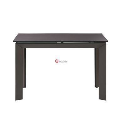 CentrMebel | Vermont Pure Grey Стіл обідній керамічний 120-170 см (сірий) 5