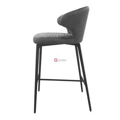 CentrMebel | Keen Напівбарний стілець (сірий) 2