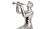 CentrMebel | Скульптура Trombone Player Silver (срібний) 1
