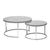 CentrMebel | Комплект журнальных столов круглых керамических ALABAMA B (серый мрамор) 1