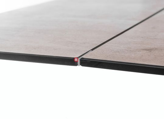 CentrMebel | Стол обеденный раскладной стеклянный с керамикой серый DAOSUN DT 8101 4