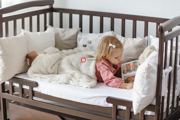 CentrMebel | Ліжко дитяче TRANSFORMER ЧОВНИК з шухлядою DeSon 60x120 (горіх) 9