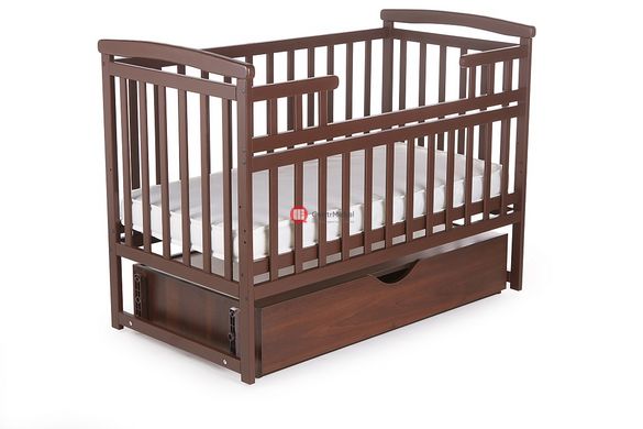 CentrMebel | Ліжко дитяче TRANSFORMER ЧОВНИК з шухлядою DeSon 60x120 (горіх) 2