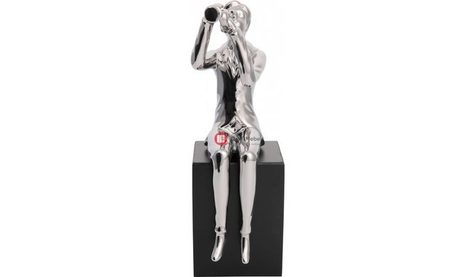 CentrMebel | Скульптура Trombone Player Silver(серебряный) 2