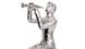 CentrMebel | Скульптура Trombone Player Silver(серебряный) 3