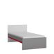 CentrMebel | Кровать 90 * 200 LASER (серый / черный/белый / красный) 4