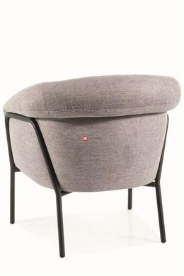 CentrMebel | Кресло мягкое CLOVER BREGO (серый) 2