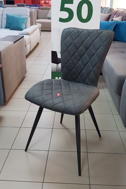 CentrMebel | Стілець обідній кухонний тканина темно-сірий DC 9550 KD 4