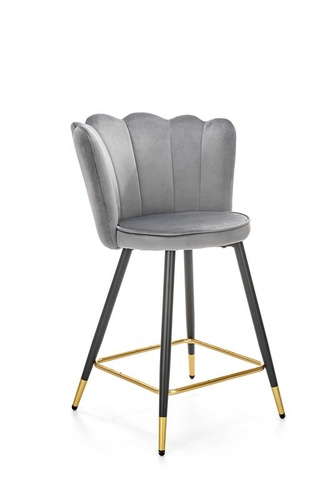 CentrMebel | Барний стілець H106 (сірий/чорний/золото) 1