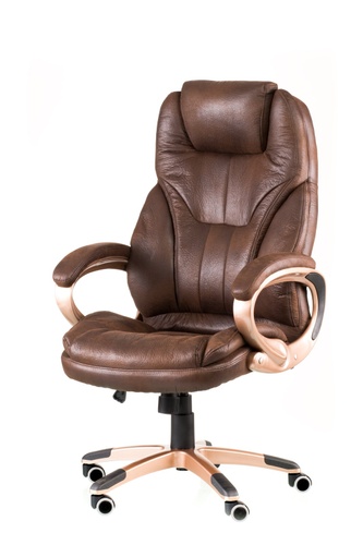 CentrMebel | Кресло офисное руководителя Bayron dark brown Teсhnostyle Темно-коричневый 1